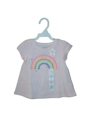 Jumping Beans Toddler Softest Tee  Rainbow Dots Size 12M